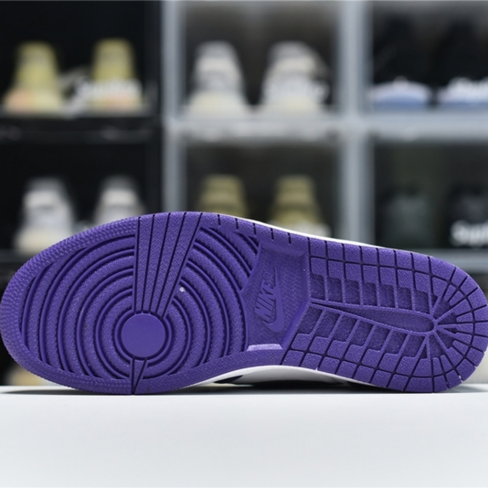 Air Jordan 1 AJ1 White Purple - Picture 2 of 9